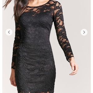 Black lace dress